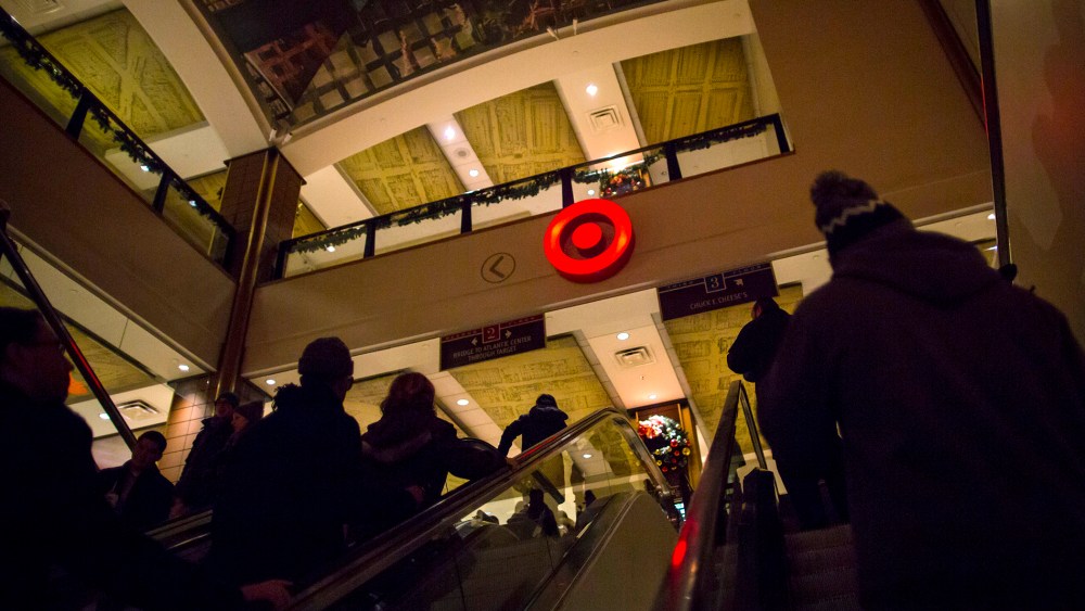 Shoppers are seen at a Target store during Black Friday sales in the Brooklyn borough of New York