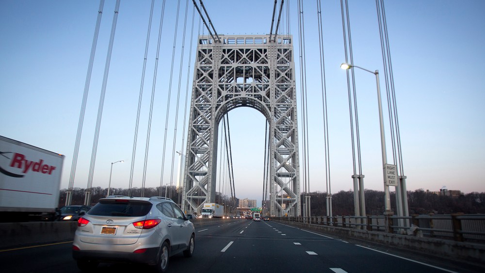 The George Washington Bridge is pictured in New York