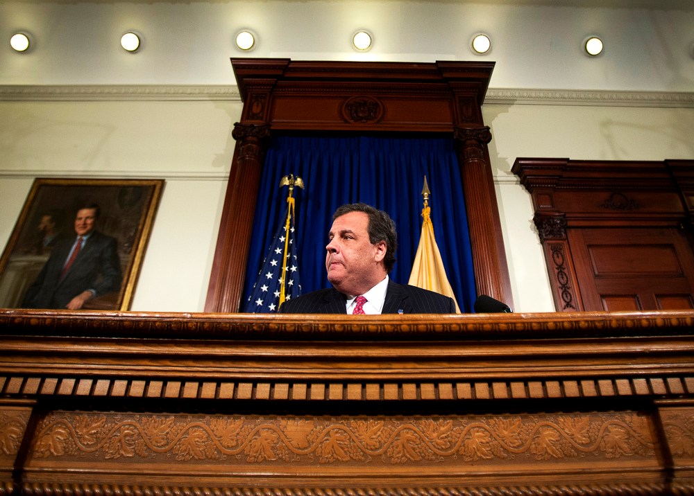 New Jersey Governor Chris Christie gives a news conference, Jan. 9, 2014 in Trenton, N.J.