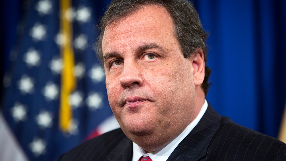 New Jersey Governor Christie gives news conference in Trenton