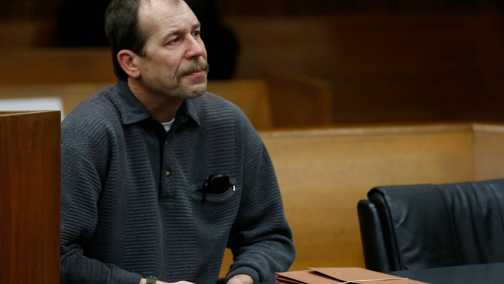 Theodore Wafer sits in the court room during his arraignment in Detroit, Mich. on Jan. 15, 2014, for the Nov. 2, 2013 shooting death of Renisha McBride in Dearborn Heights, Mich.