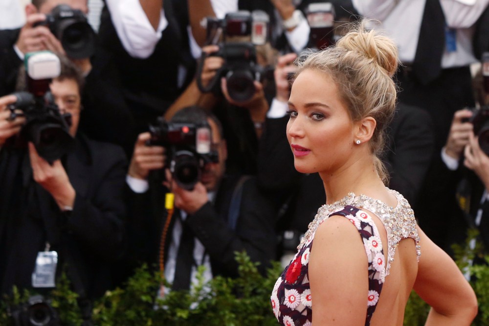 Actress Jennifer Lawrence arrives at the Metropolitan Museum of Art Costume Institute Gala 2015 celebrating the opening of "China: Through the Looking Glass," in Manhattan, New York May 4, 2015. (Photo by Lucas Jackson/Reuters)