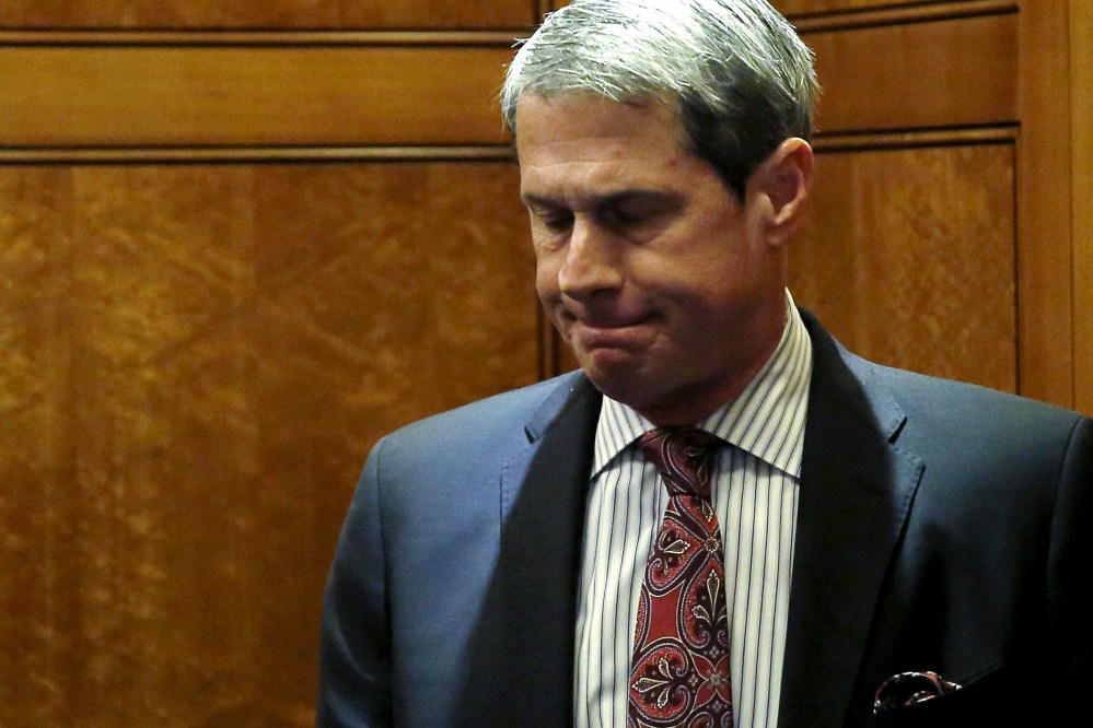 Senator David Vitter leaves the Senate floor on Capitol Hill in Washington, May 7, 2015. (Photo by Gary Cameron/Reuters)
