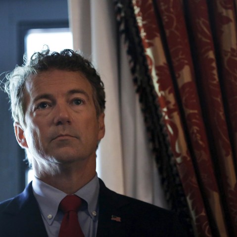 Republican presidential candidate Senator Rand Paul (R-KY) (Photo by Carlos Barria/Reuters).