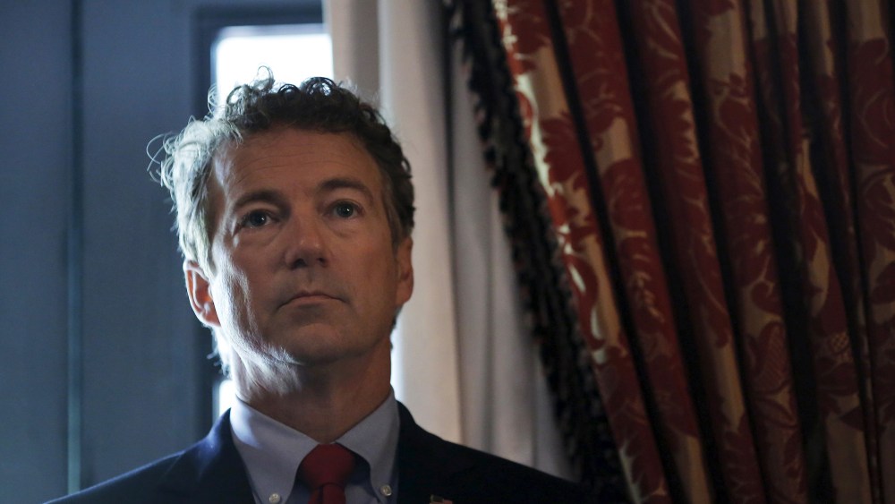 Republican presidential candidate Senator Rand Paul (R-KY) (Photo by Carlos Barria/Reuters).