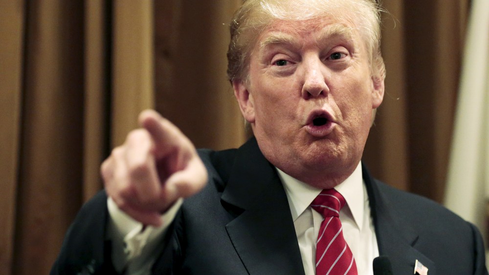 U.S. Republican presidential candidate Donald Trump speaks during a news conference regarding issues on undocumented immigrants in Beverly Hills, Calif. on July 10, 2015. (Photo by Jonathan Alcorn/Reuters)