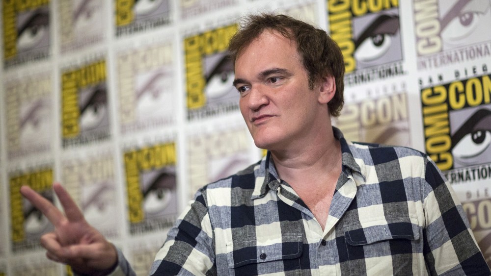 Director Quentin Tarantino poses at a press line for his new film, "The Hateful Eight", during the 2015 Comic-Con International Convention in San Diego, Calif., July 11, 2015. (Photo by Mario Anzuoni/Reuters)
