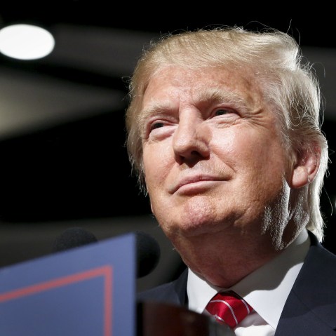 U.S. Republican presidential candidate Donald Trump holds a campaign event in Phoenix (Photo by Nancy Wiechec/Reuters).