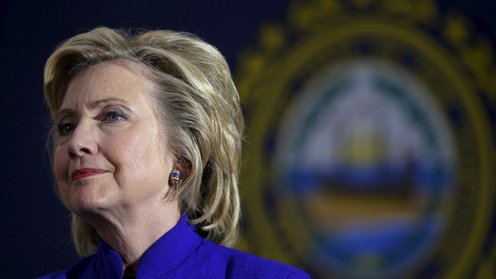 U.S. Democratic presidential candidate Hillary Clinton listens to a question from the audience during a community forum in Keene, N.H. (Photo by Brian Snyder/Reuters).