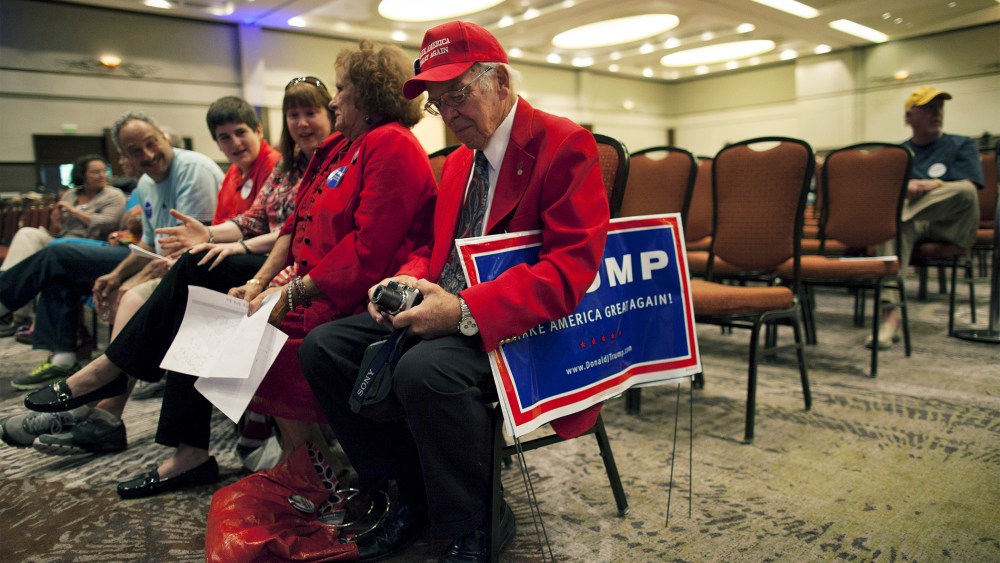 Attendees await an address by Donald Trump at the South Carolina African American Chamber of Commerce in North Charleston, S.C., Sept. 23, 2015. (Photo by Randall Hill/Reuters)