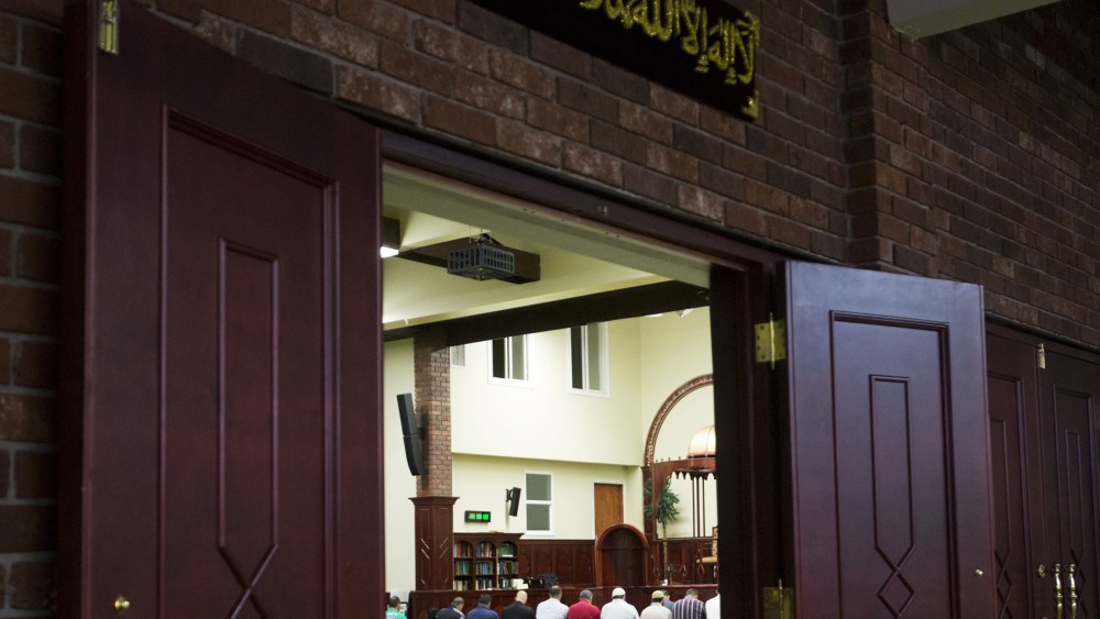 People pray inside of the Islamic Center of Passaic County in Paterson, New Jersey, Sept. 21, 2015. (Photo by Eduardo Munoz/Reuters)