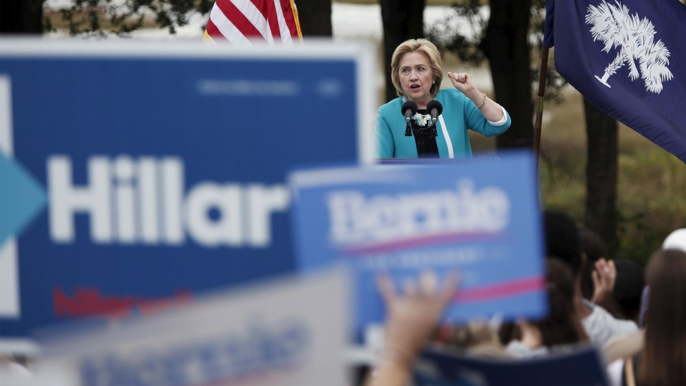 U.S. Democratic presidential candidate Hillary Clinton speaks at the annual Blue Jamboree in the Lowcountry at the Jenkins Institute for Children in North Charleston, S.C., Nov. 21, 2015. (Photo by Randall Hill/Reuters)