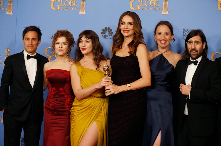 Actors Gael Garcia Bernal, Bernadette Peters, Lola Kirke, Saffron Burrows, Hannah Dunne and Jason Schwartzman win Best Television Series - Musical or Comedy for 