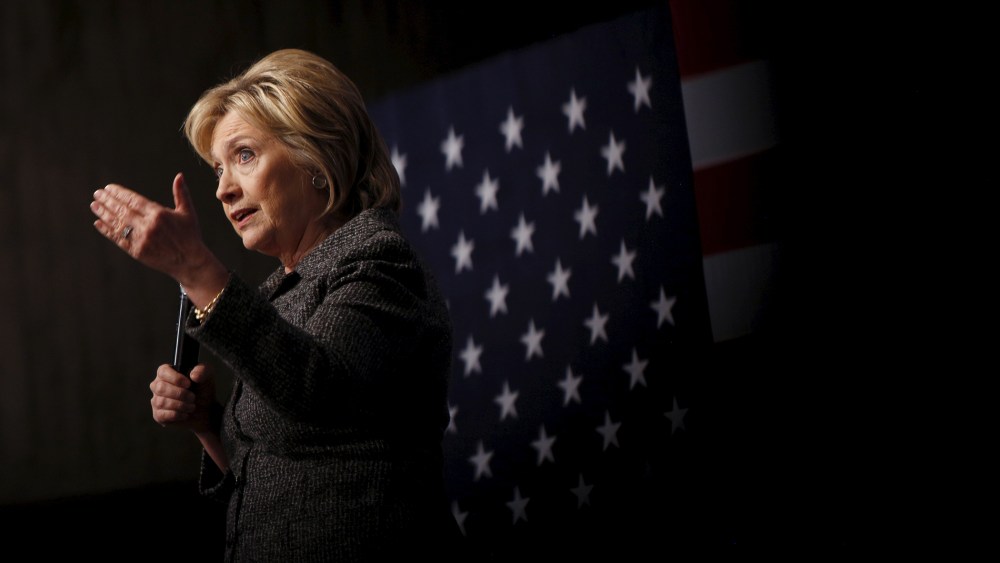 U.S. Democratic presidential candidate Hillary Clinton speaks during a campaign rally at Iowa State University in Ames, Iowa, Jan. 12, 2016. (Photo by Scott Morgan/Reuters)