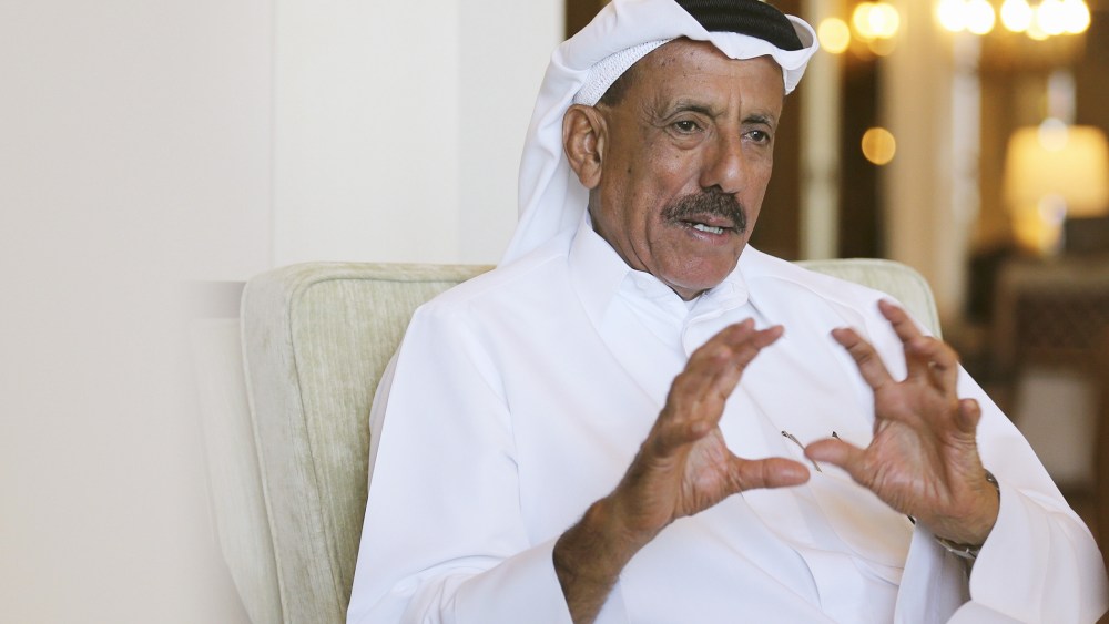 Khalaf Ahmed Al Habtoor, Chairman of the Al Habtoor Group, gestures during an interview with Reuters in Dubai on Jan. 9, 2016. (Photo by Ashraf Mohammad Mohammad Alam/Reuters)