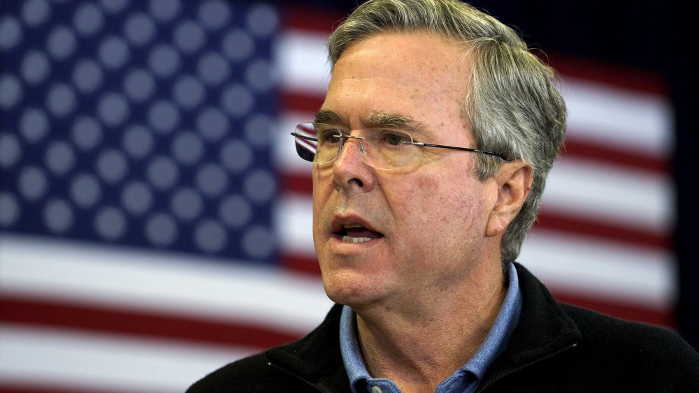 U.S. Republican presidential candidate Jeb Bush speaks at a campaign event in Bedford, N.H., Feb. 6, 2016. (Photo by Rick Wilking/Reuters)