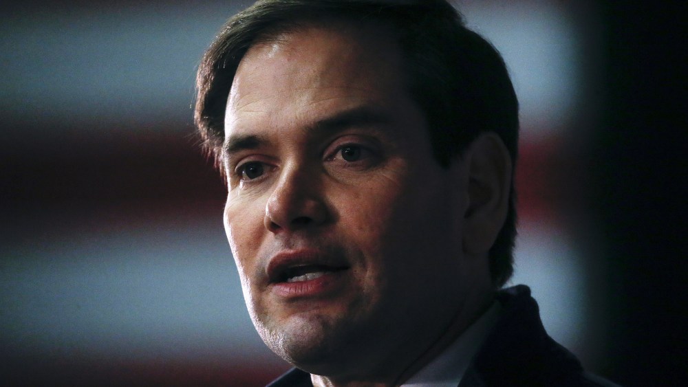 Republican presidential candidate Marco Rubio speaks at a campaign event in Manchester, N.H., Feb. 7, 2016. (Photo by Carlo Allegri/Reuters)
