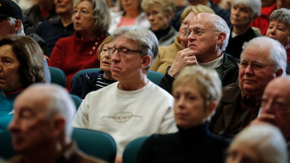 Supporters of Republican presidential candidate Marco Rubio listen during a campaign event in Sun City, S.C., Feb. 11, 2016. (Photo by Carlo Allegri/Reuters)