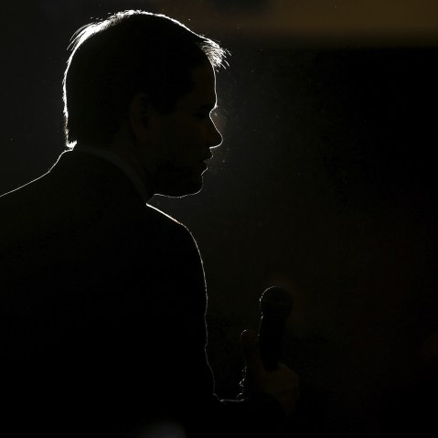U.S. Republican presidential candidate Marco Rubio speaks during a campaign event in Myrtle Beach, S.C., Feb. 11, 2016. (Photo by Carlo Allegri/Reuters)