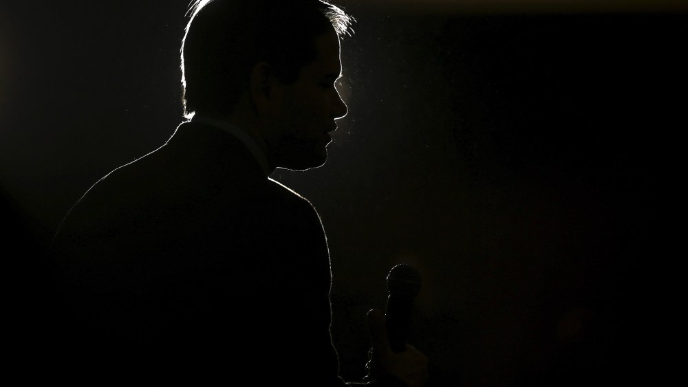 U.S. Republican presidential candidate Marco Rubio speaks during a campaign event in Myrtle Beach, S.C., Feb. 11, 2016. (Photo by Carlo Allegri/Reuters)
