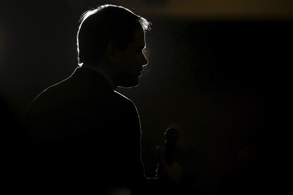 U.S. Republican presidential candidate Marco Rubio speaks during a campaign event in Myrtle Beach, S.C., Feb. 11, 2016. (Photo by Carlo Allegri/Reuters)