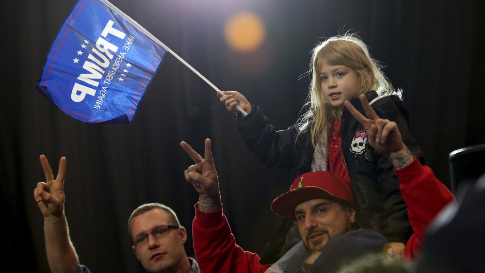 Supporters cheer for U.S. Republican presidential candidate Donald Trump at a campaign rally in Cleveland, Ohio, March 12, 2016. (Photo by Aaron Josefczyk/Reuters)