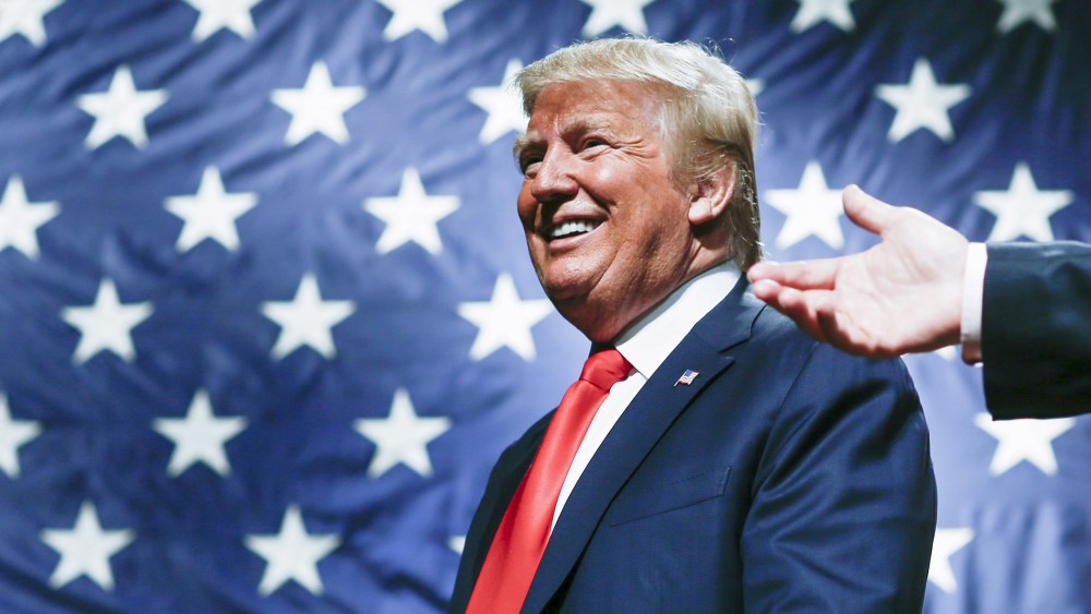 U.S. Republican presidential candidate Donald Trump speaks to supporters during a campaign rally at Mid-Hudson Civic Center in New York April 17, 2016. (Photo by Eduardo Munoz/Reuters)