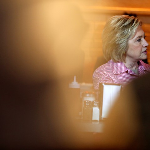Democratic U.S. presidential candidate Hillary Clinton speaks during a meeting with community leaders in Oakland, Calif. on May 27, 2016. (Photo by Stephen Lam/Reuters)