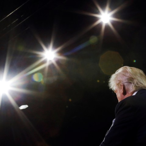 Republican U.S. presidential candidate Donald Trump holds a rally with supporters in Fresno, Calif. on May 27, 2016. (Photo by Jonathan Ernst/Reuters)
