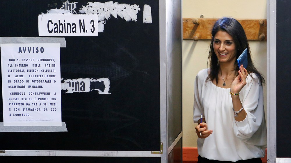 Virginia Raggi, 5-Star Movement candidate for Rome's mayor, casts her vote at the polling station in Rome, Italy, June 19, 2016. (Photo by Remo Casilli/Reuters)