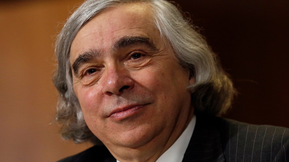 Ernest Moniz testifies before a Senate Energy & Natural Resources Committee hearing on his nomination to be energy secretary on Capitol Hill in Washington April 9, 2013.