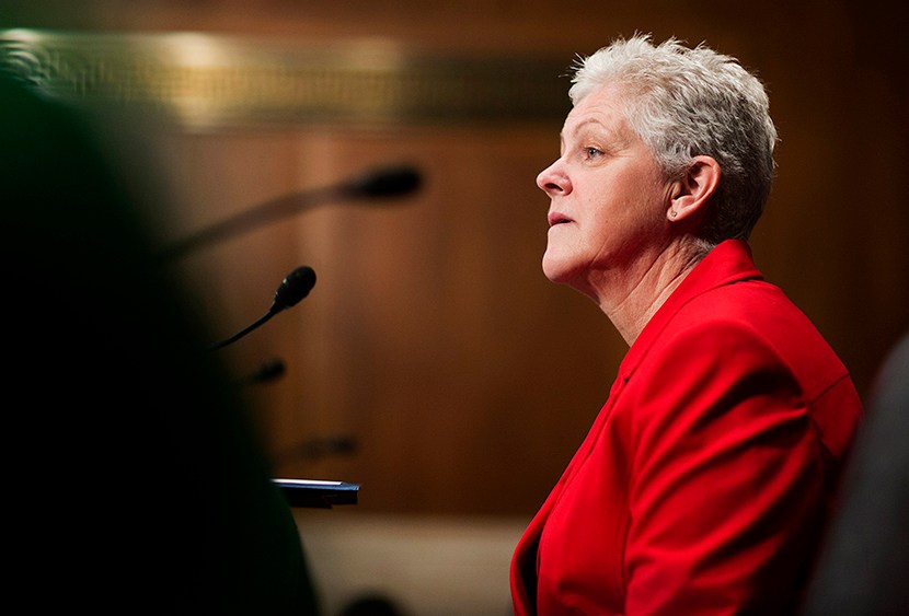Gina McCarthy prepares to testify before a Senate Environment and Public Works Committee on her nomination as EPA administrator, on Capitol Hill in Washington April 11, 2013. (Photo by Joshua Roberts/Reuters)
