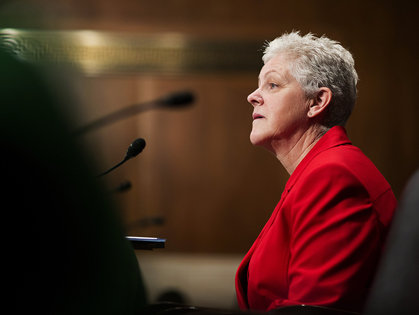 Gina McCarthy prepares to testify before a Senate Environment and Public Works Committee on her nomination as EPA administrator, on Capitol Hill in Washington April 11, 2013. (Photo by Joshua Roberts/Reuters)