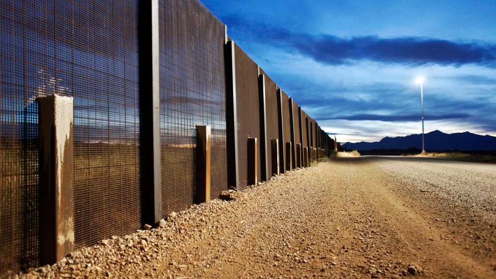 The Arizona-Mexico border fence near Naco, Arizona, March 29, 2013.