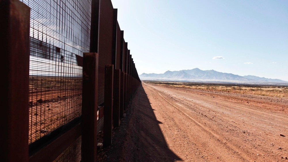 The Arizona-Mexico border fence near Naco, Ariz., March 29, 2013.