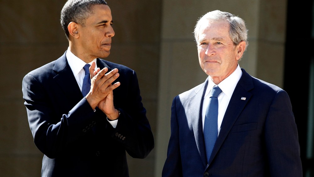 Barack Obama, George W. Bush
