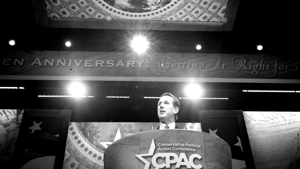 Rick Santorum speaks at CPAC, Mar. 7, 2014.