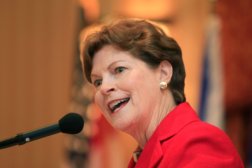 U.S. Sen Jeanne Shaheen D-N.H. speaks  during a forum Monday, Aug. 13, 2012 in Concord, N.H., aimed at improving trade between New Hampshire and eastern Canadian provinces. Organized by the New Hampshire-Canada Trade Council, Monday's conference...