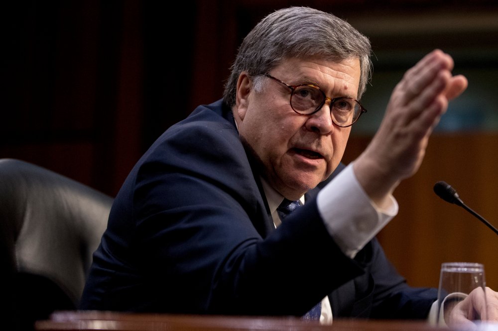 Attorney General nominee William Barr testifies during a Senate Judiciary Committee hearing on Capitol Hill in Washington, Tuesday, Jan. 15, 2019.