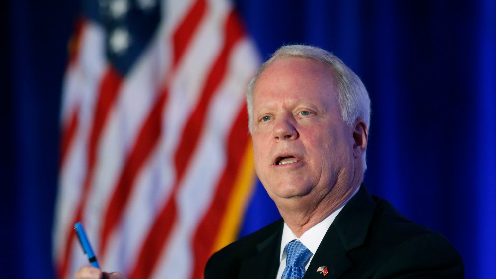 Candidate for U.S. Senate Rep. Paul Broun, R-Ga., speaks during a forum Monday, Jan. 27, 2014, in Atlanta.