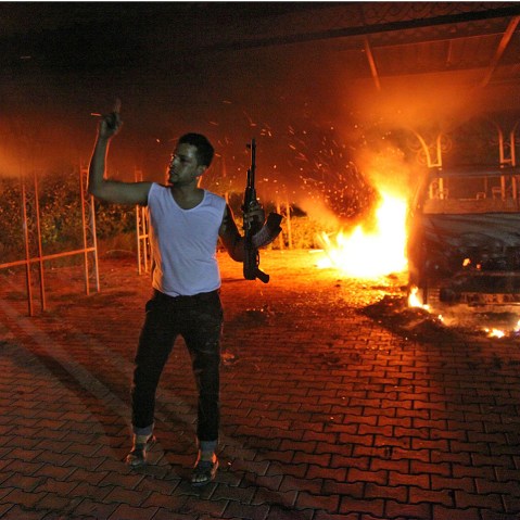 The U.S. ambassador to Libya and three other Americans were killed after protesters angry over a film that ridiculed Islam's Prophet Muhammad stormed the U.S. consulate in the eastern Libyan city of Benghazi.