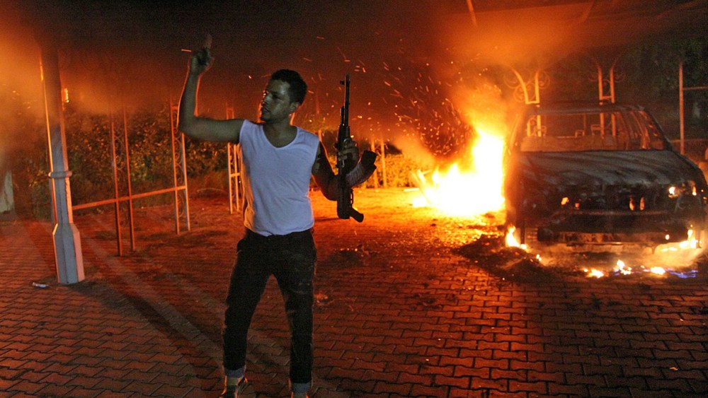The U.S. ambassador to Libya and three other Americans were killed after protesters angry over a film that ridiculed Islam's Prophet Muhammad stormed the U.S. consulate in the eastern Libyan city of Benghazi.