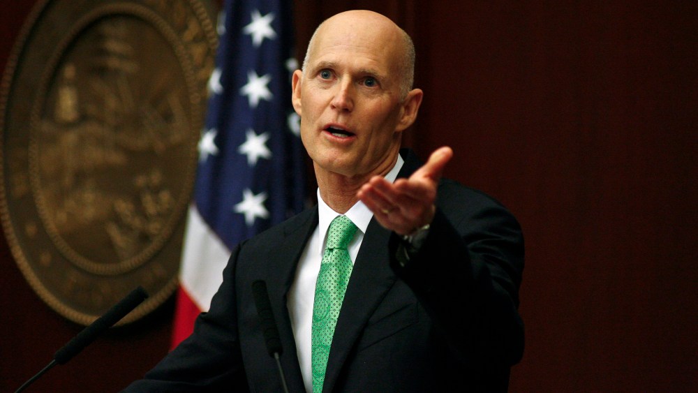 Florida Gov. Rick Scott during his State of the State speech Tuesday, March 4, 2014.