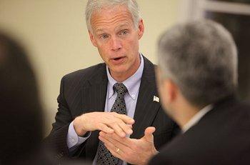 Ron Johnson's odd take on his political rivals