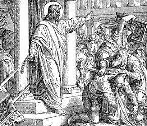 Jesus and the money changers