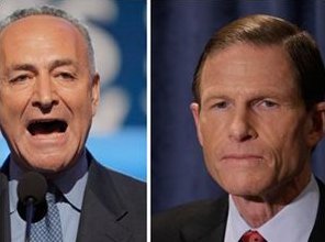 Sens. Chuck Schumer (D-NY) and Richard Blumenthal (D-CT) tackle social-media privacy.