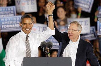 Obama sides with Reid on filibuster reform