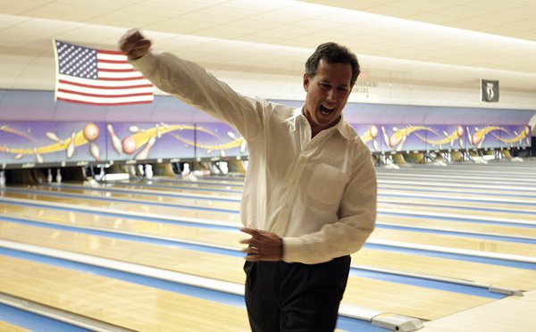 Santorum cruises in Louisiana