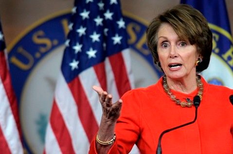 House Minority Leader Nancy Pelosi of Calif. gestures during a news conference on Capitol Hill in Washington, Thursday, Dec. 8, 2011.