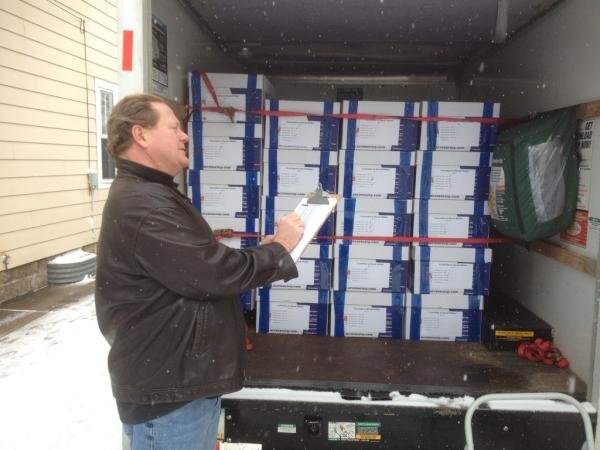 Ed gets first look at Walker recall petition truck
